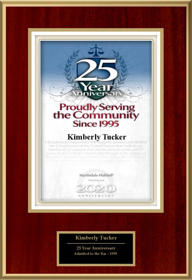 25 Years Anniversary | Proud Serving The Community Since 1995 | Kimberly Tucker